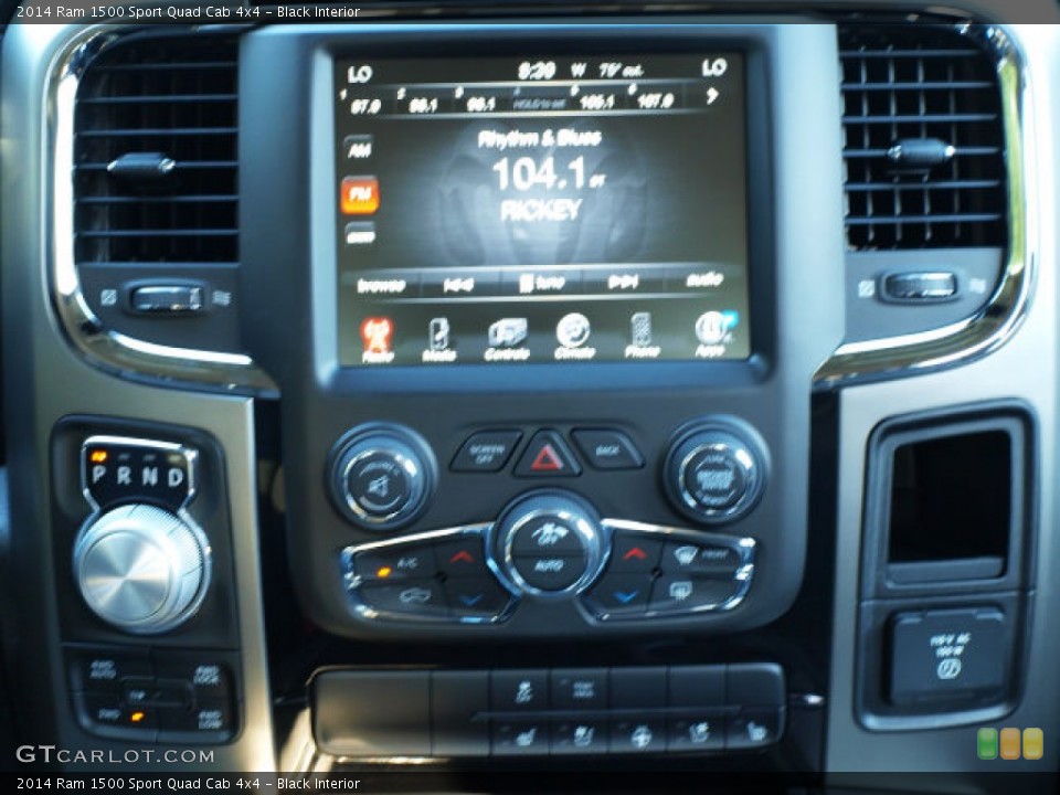 Black Interior Controls for the 2014 Ram 1500 Sport Quad Cab 4x4 #85045705