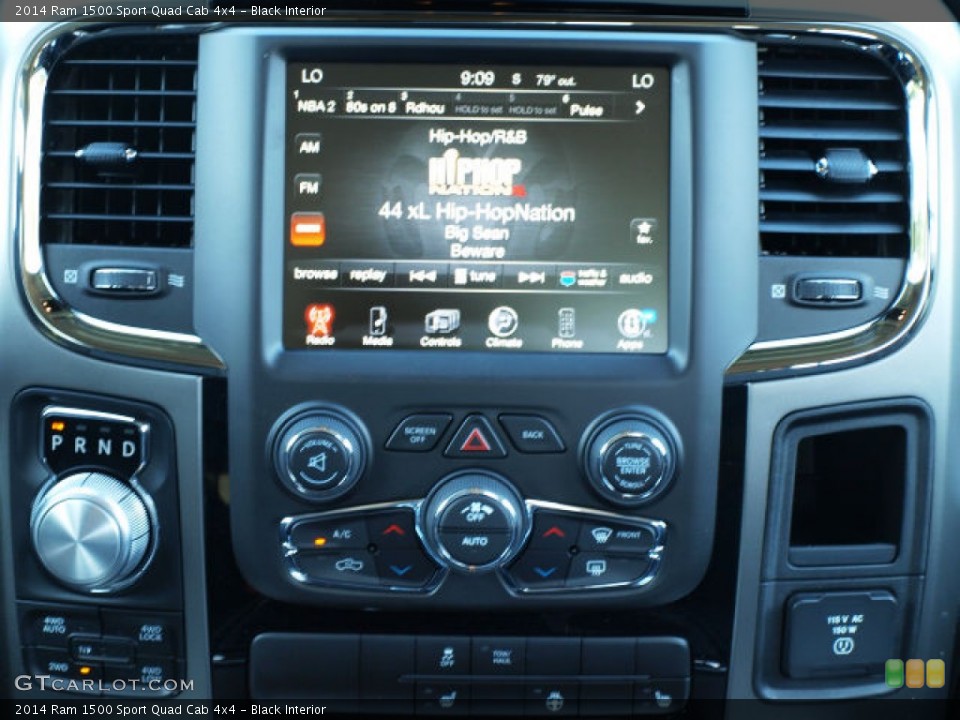 Black Interior Controls for the 2014 Ram 1500 Sport Quad Cab 4x4 #85045915