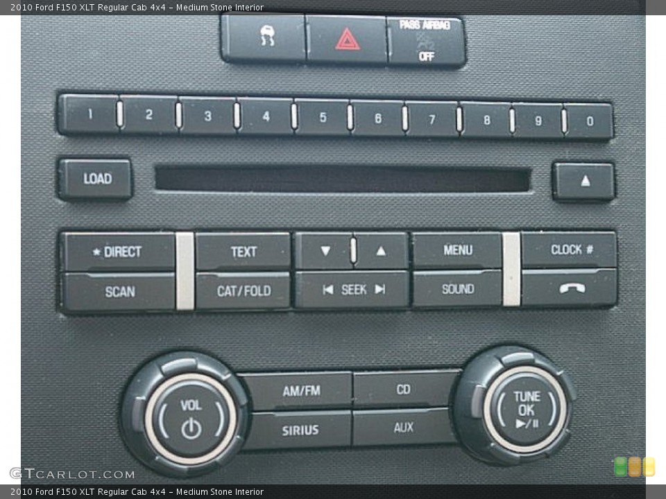 Medium Stone Interior Controls for the 2010 Ford F150 XLT Regular Cab 4x4 #85045966