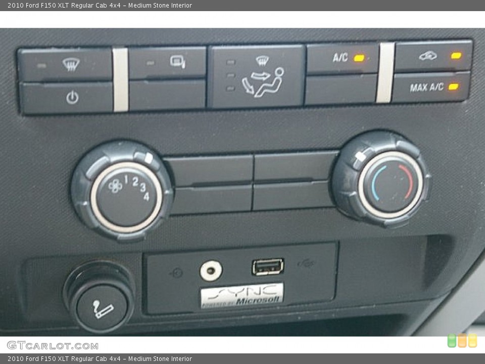 Medium Stone Interior Controls for the 2010 Ford F150 XLT Regular Cab 4x4 #85045993