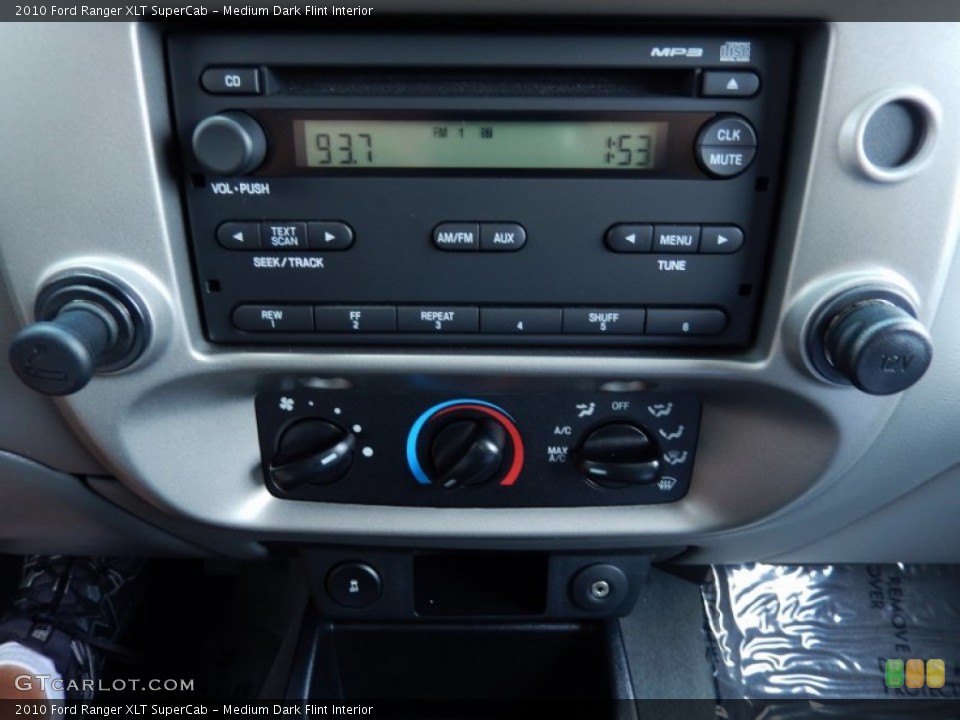 Medium Dark Flint Interior Controls for the 2010 Ford Ranger XLT SuperCab #85046536