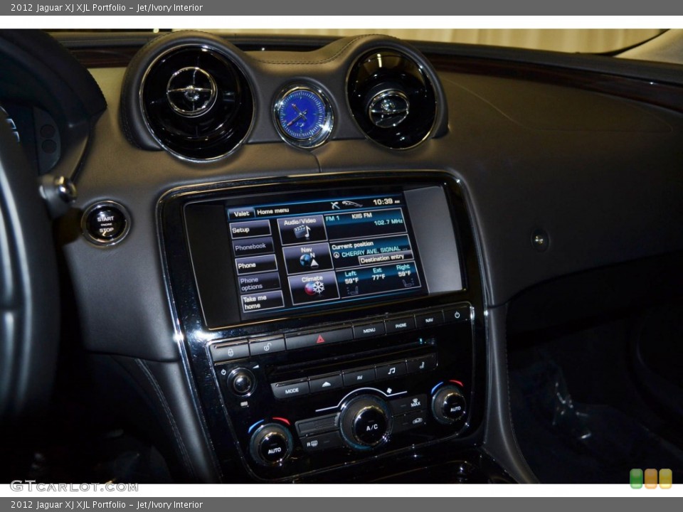 Jet/Ivory Interior Controls for the 2012 Jaguar XJ XJL Portfolio #85047076
