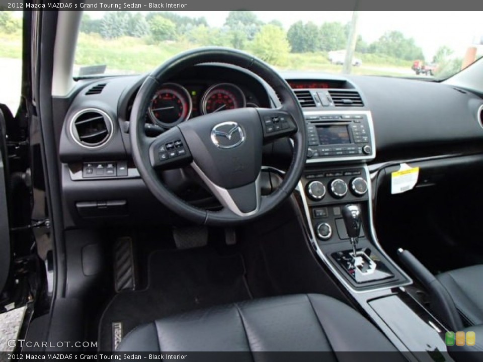 Black Interior Dashboard for the 2012 Mazda MAZDA6 s Grand Touring Sedan #85048972