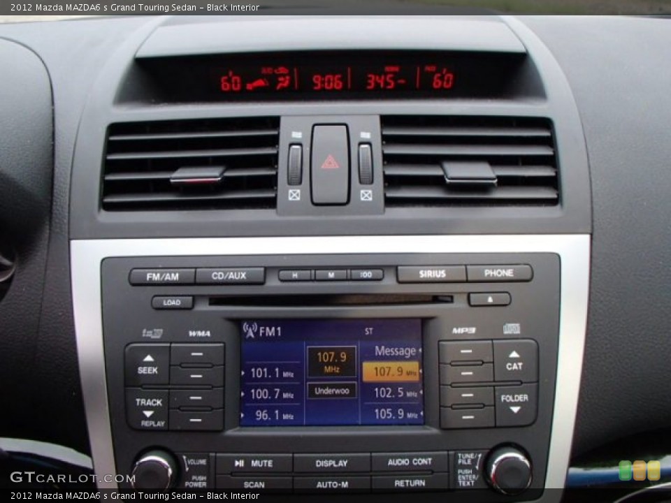 Black Interior Controls for the 2012 Mazda MAZDA6 s Grand Touring Sedan #85049029