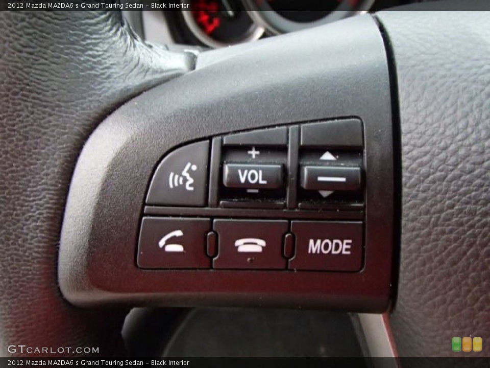 Black Interior Controls for the 2012 Mazda MAZDA6 s Grand Touring Sedan #85049119