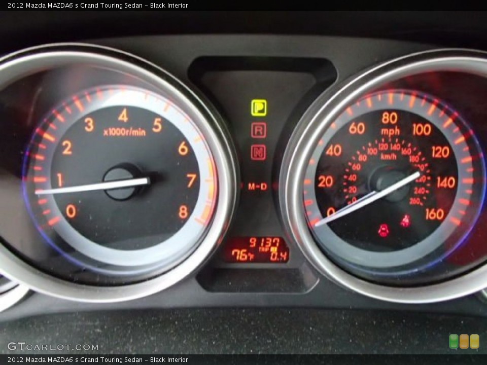 Black Interior Gauges for the 2012 Mazda MAZDA6 s Grand Touring Sedan #85049158