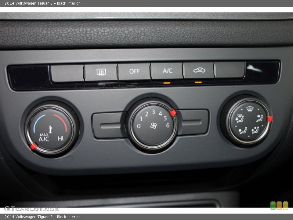 Black Interior Controls for the 2014 Volkswagen Tiguan S #85050842