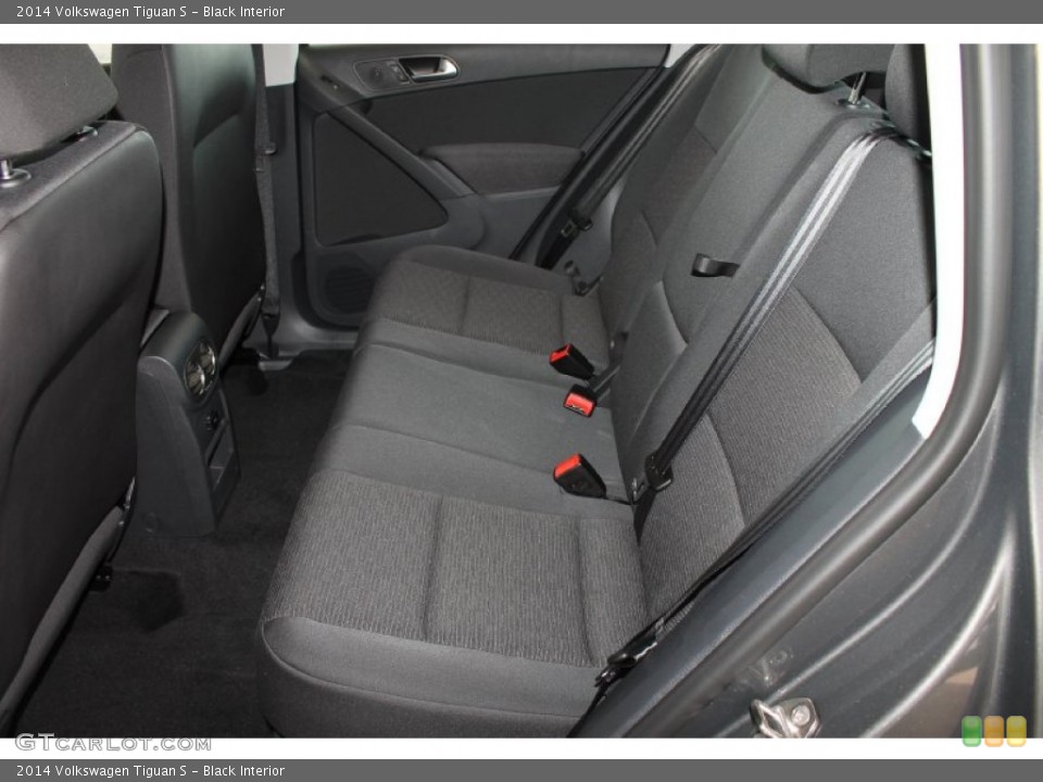 Black Interior Rear Seat for the 2014 Volkswagen Tiguan S #85050988
