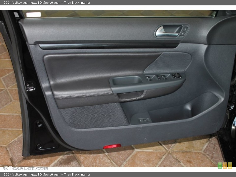 Titan Black Interior Door Panel for the 2014 Volkswagen Jetta TDI SportWagen #85051342