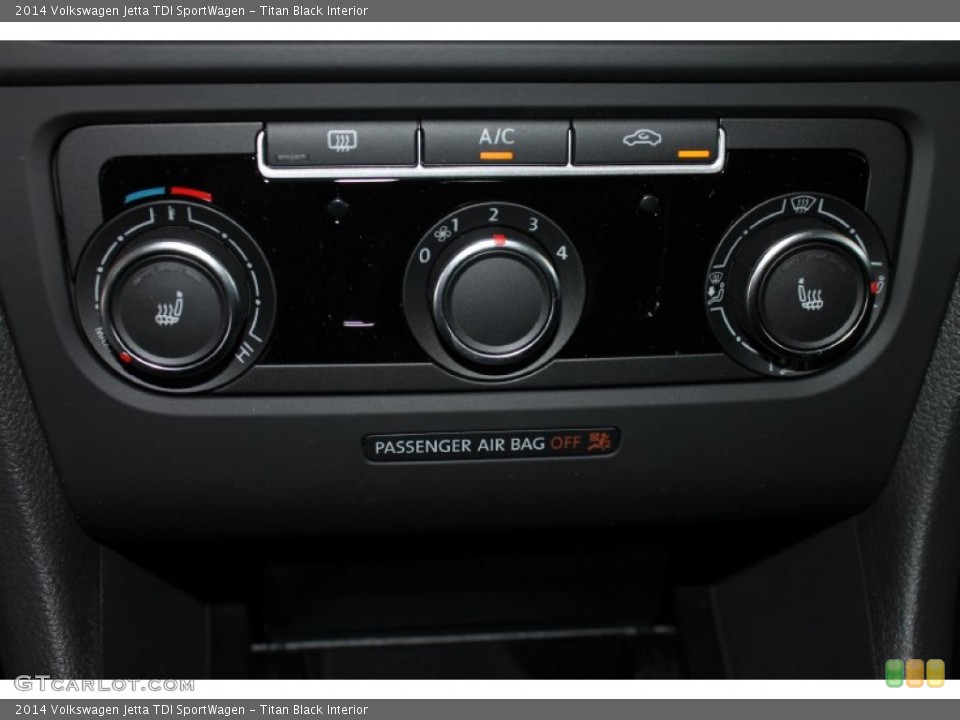 Titan Black Interior Controls for the 2014 Volkswagen Jetta TDI SportWagen #85051504
