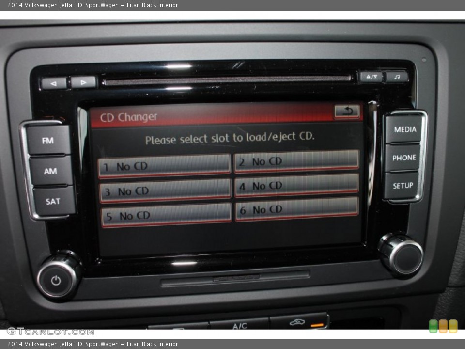 Titan Black Interior Controls for the 2014 Volkswagen Jetta TDI SportWagen #85051552