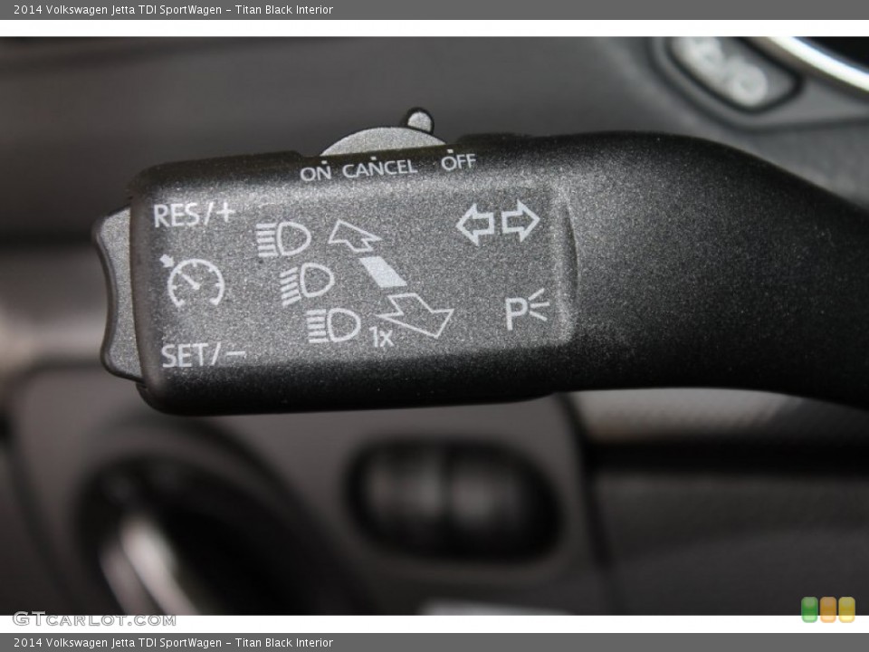 Titan Black Interior Controls for the 2014 Volkswagen Jetta TDI SportWagen #85051636