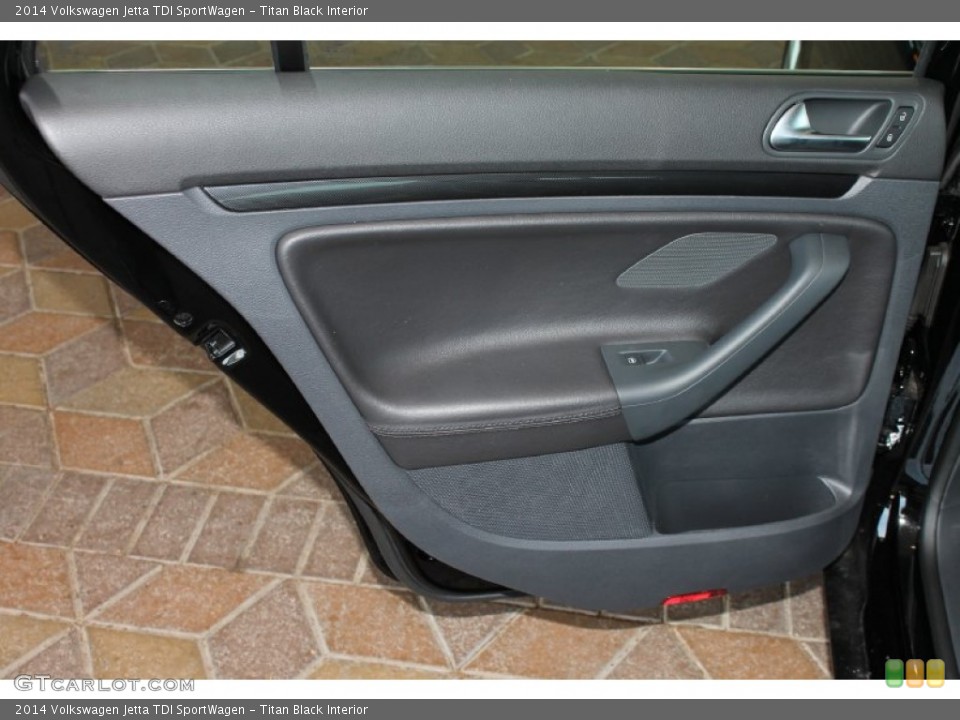 Titan Black Interior Door Panel for the 2014 Volkswagen Jetta TDI SportWagen #85051656
