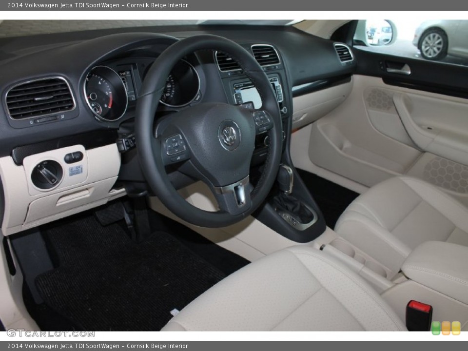 Cornsilk Beige Interior Photo for the 2014 Volkswagen Jetta TDI SportWagen #85052096