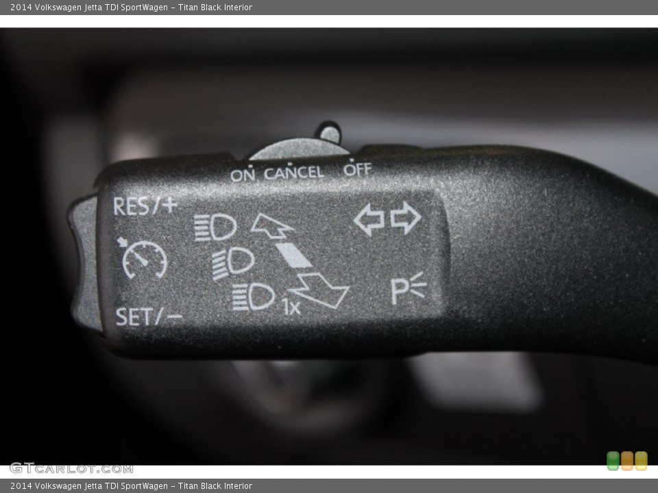 Titan Black Interior Controls for the 2014 Volkswagen Jetta TDI SportWagen #85053049