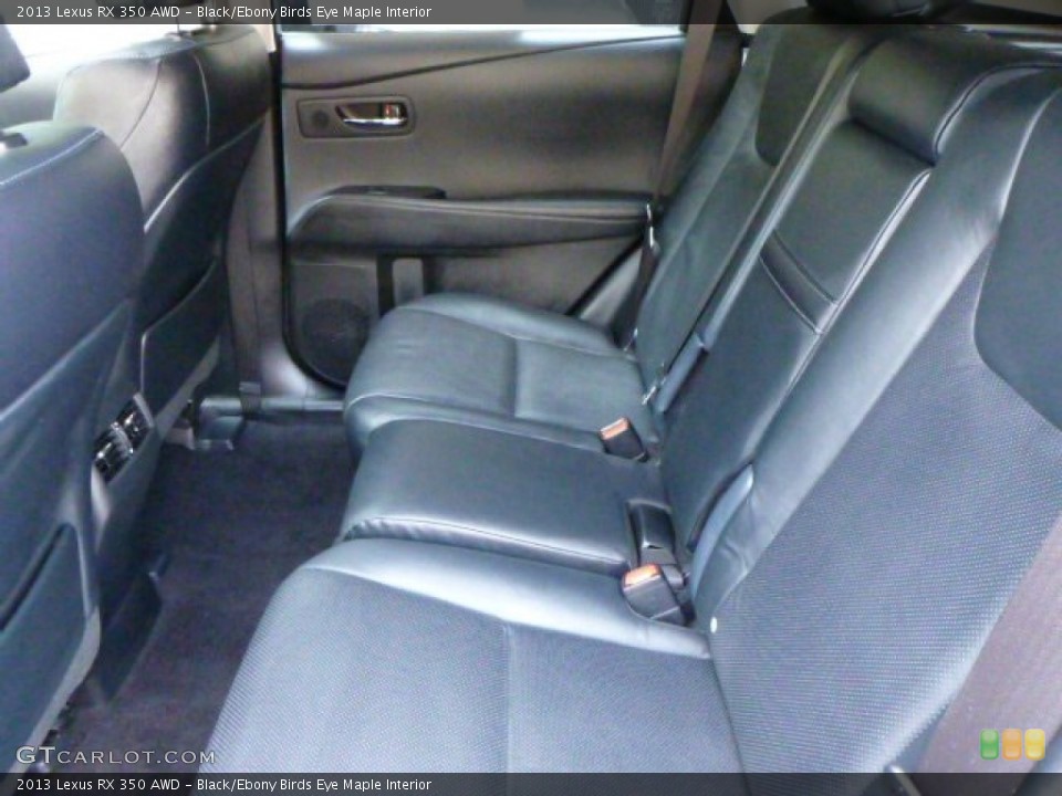 Black/Ebony Birds Eye Maple Interior Rear Seat for the 2013 Lexus RX 350 AWD #85054570