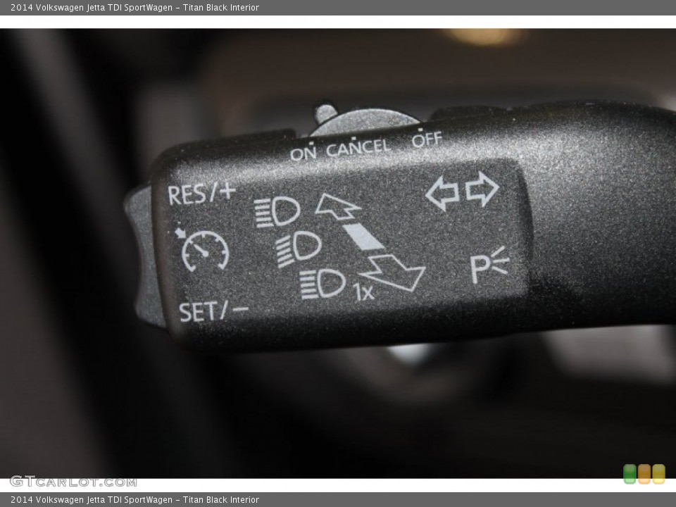 Titan Black Interior Controls for the 2014 Volkswagen Jetta TDI SportWagen #85055827