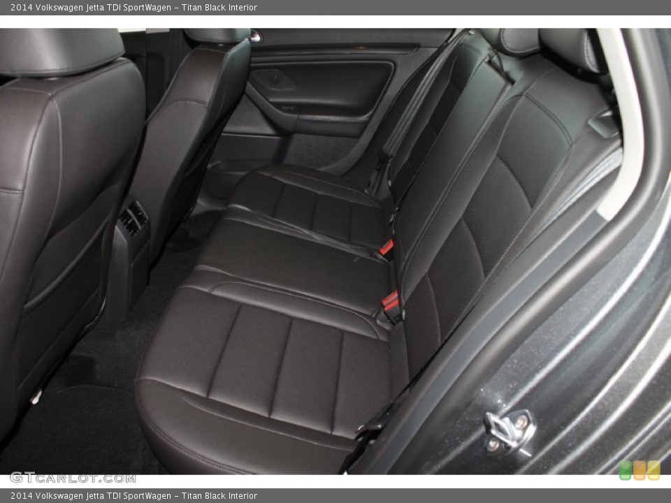 Titan Black Interior Rear Seat for the 2014 Volkswagen Jetta TDI SportWagen #85055887