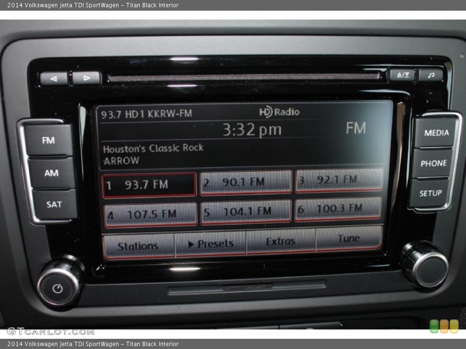 Titan Black Interior Controls for the 2014 Volkswagen Jetta TDI SportWagen #85057096