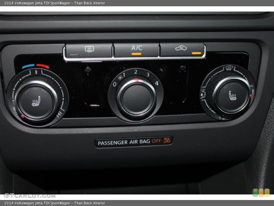 Titan Black Interior Controls for the 2014 Volkswagen Jetta TDI SportWagen #85057153
