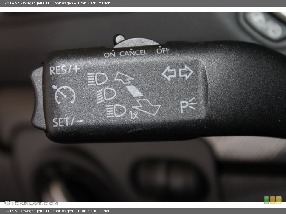 Titan Black Interior Controls for the 2014 Volkswagen Jetta TDI SportWagen #85057237