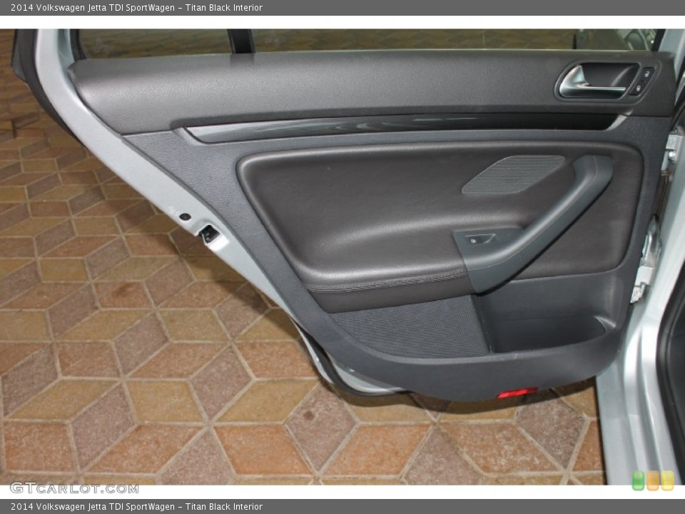 Titan Black Interior Door Panel for the 2014 Volkswagen Jetta TDI SportWagen #85057264