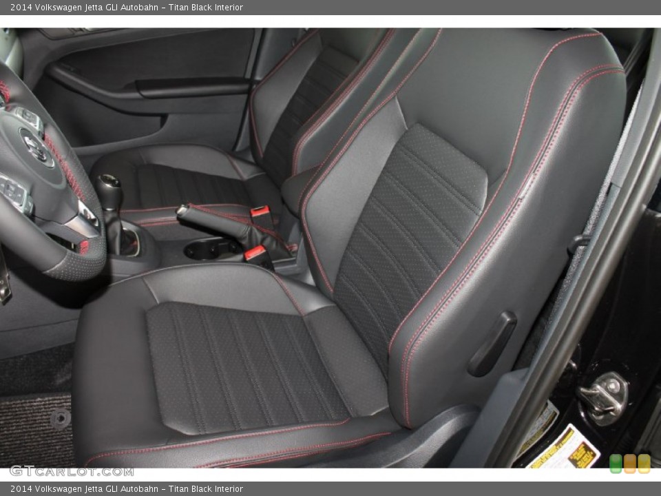 Titan Black Interior Front Seat for the 2014 Volkswagen Jetta GLI Autobahn #85059840