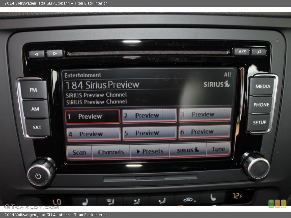 Titan Black Interior Controls for the 2014 Volkswagen Jetta GLI Autobahn #85059971