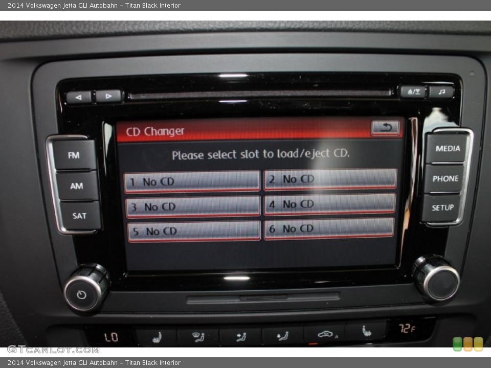 Titan Black Interior Controls for the 2014 Volkswagen Jetta GLI Autobahn #85059990