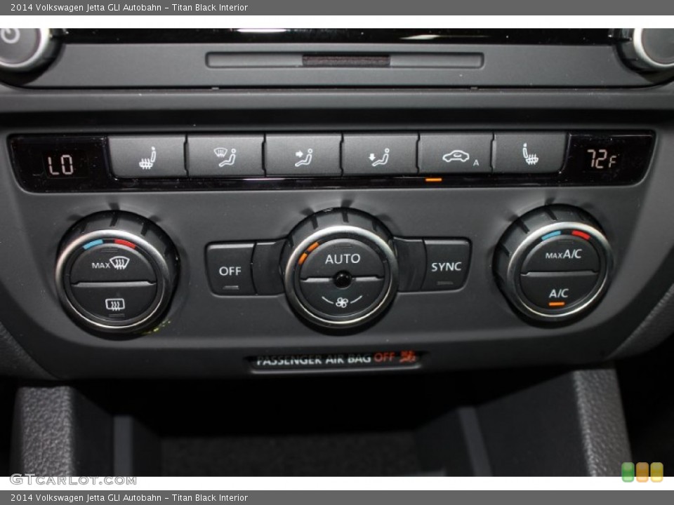 Titan Black Interior Controls for the 2014 Volkswagen Jetta GLI Autobahn #85060006