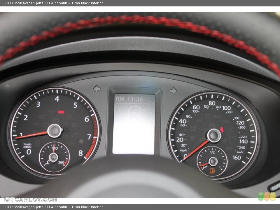 Titan Black Interior Gauges for the 2014 Volkswagen Jetta GLI Autobahn #85060078