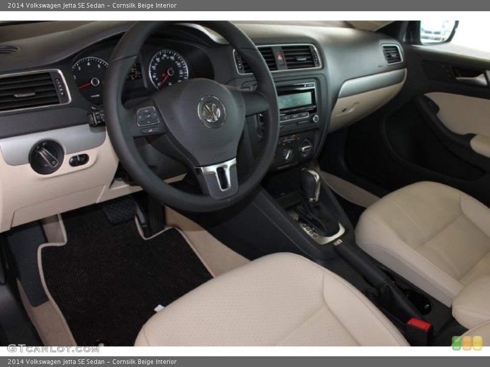 Cornsilk Beige Interior Photo for the 2014 Volkswagen Jetta SE Sedan #85060462
