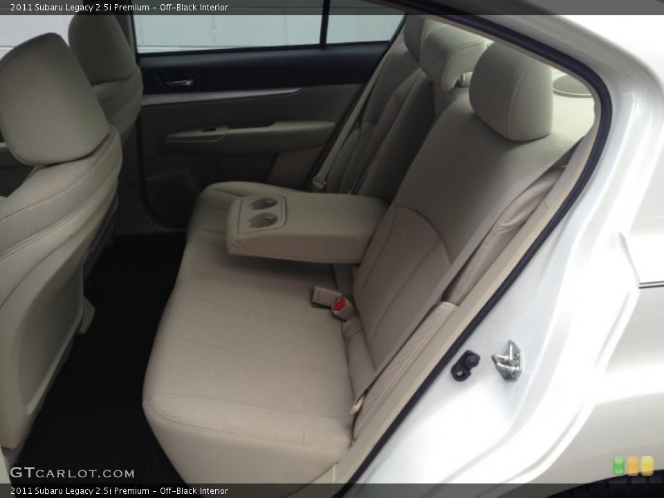 Off-Black Interior Rear Seat for the 2011 Subaru Legacy 2.5i Premium #85064419