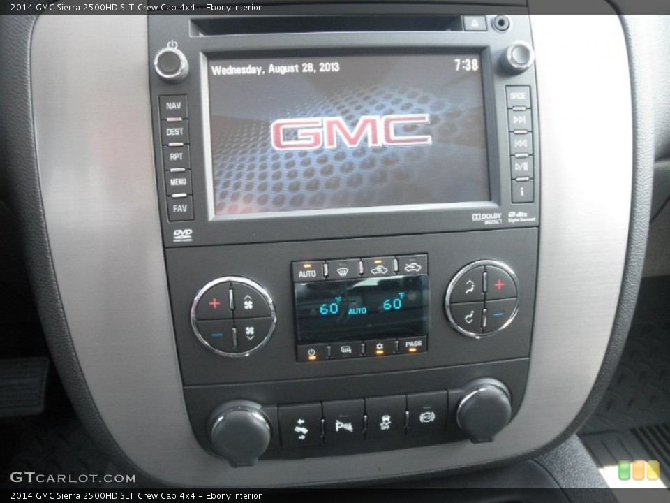 Ebony Interior Controls for the 2014 GMC Sierra 2500HD SLT Crew Cab 4x4 #85067213