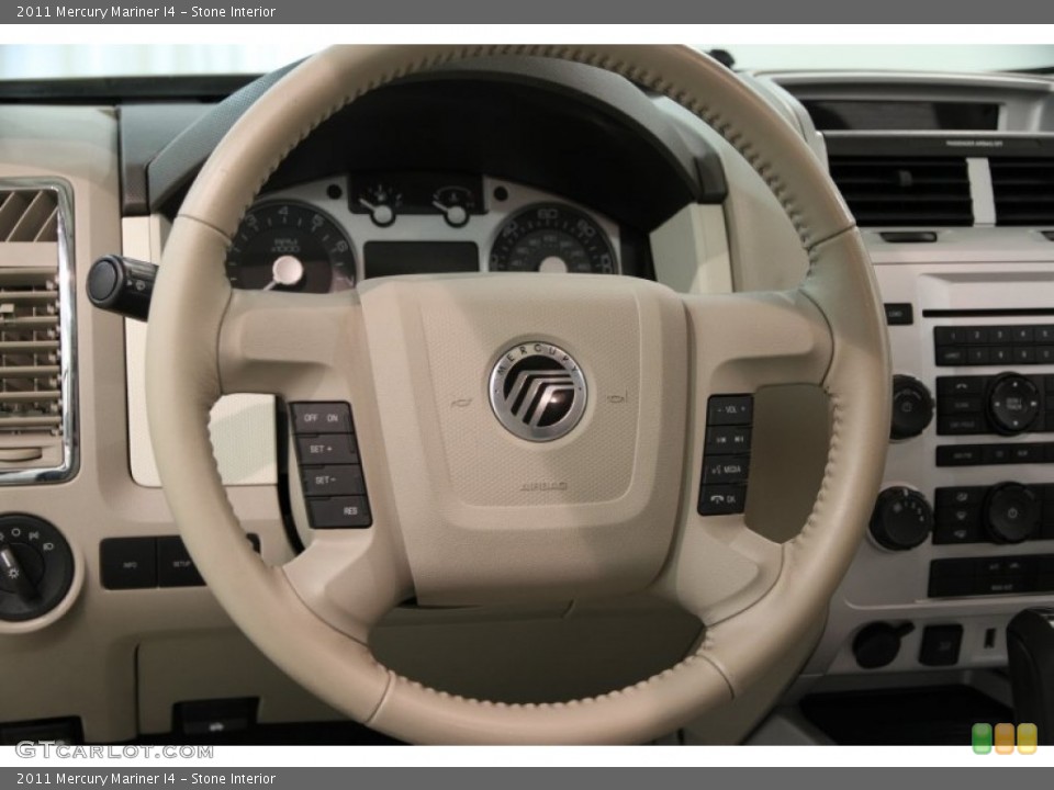 Stone Interior Steering Wheel for the 2011 Mercury Mariner I4 #85068491