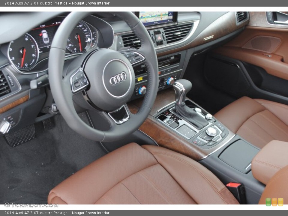 Nougat Brown Interior Photo for the 2014 Audi A7 3.0T quattro Prestige #85068719