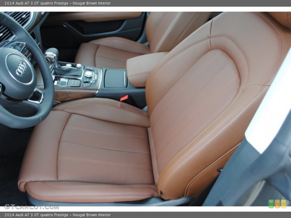 Nougat Brown Interior Front Seat for the 2014 Audi A7 3.0T quattro Prestige #85068743