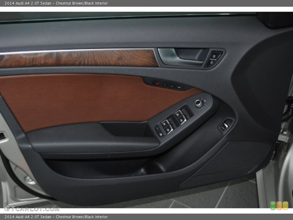 Chestnut Brown/Black Interior Door Panel for the 2014 Audi A4 2.0T Sedan #85069478