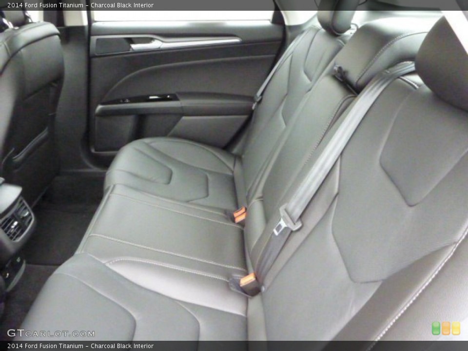 Charcoal Black Interior Rear Seat for the 2014 Ford Fusion Titanium #85069670