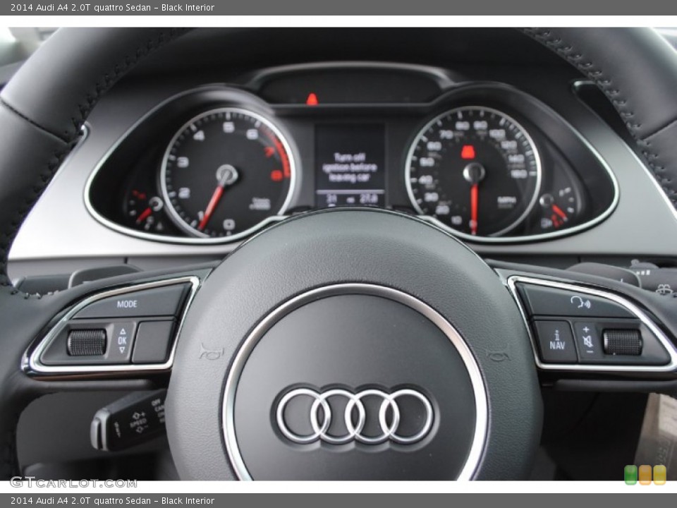 Black Interior Steering Wheel for the 2014 Audi A4 2.0T quattro Sedan #85070762