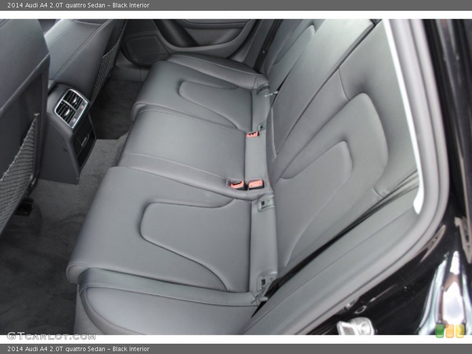 Black Interior Rear Seat for the 2014 Audi A4 2.0T quattro Sedan #85070852