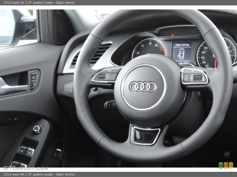 Black Interior Steering Wheel for the 2014 Audi A4 2.0T quattro Sedan #85070888