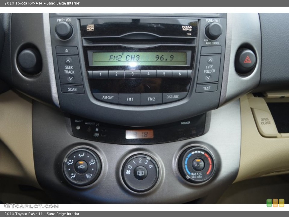 Sand Beige Interior Controls for the 2010 Toyota RAV4 I4 #85071809