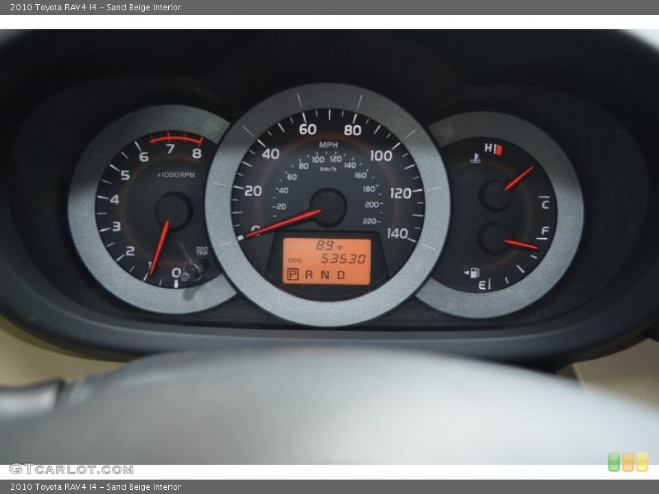 Sand Beige Interior Gauges for the 2010 Toyota RAV4 I4 #85071904