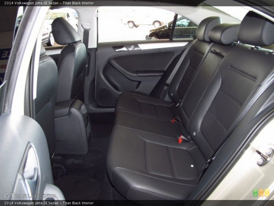Titan Black Interior Rear Seat for the 2014 Volkswagen Jetta SE Sedan #85072316