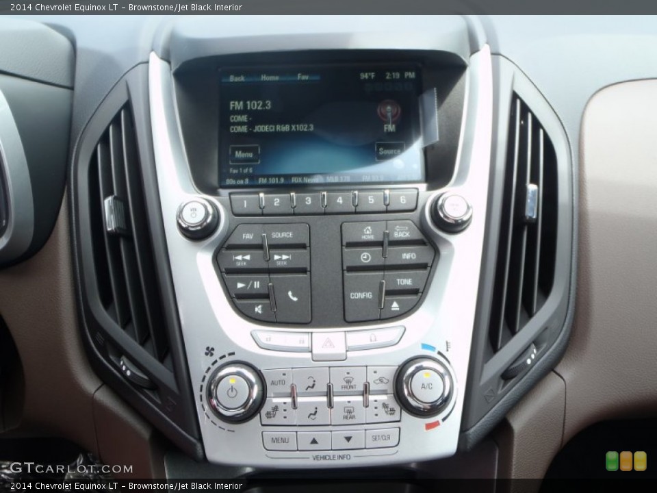 Brownstone/Jet Black Interior Controls for the 2014 Chevrolet Equinox LT #85073102