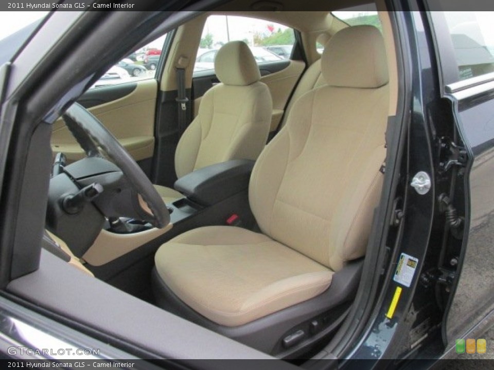 Camel Interior Front Seat for the 2011 Hyundai Sonata GLS #85073345