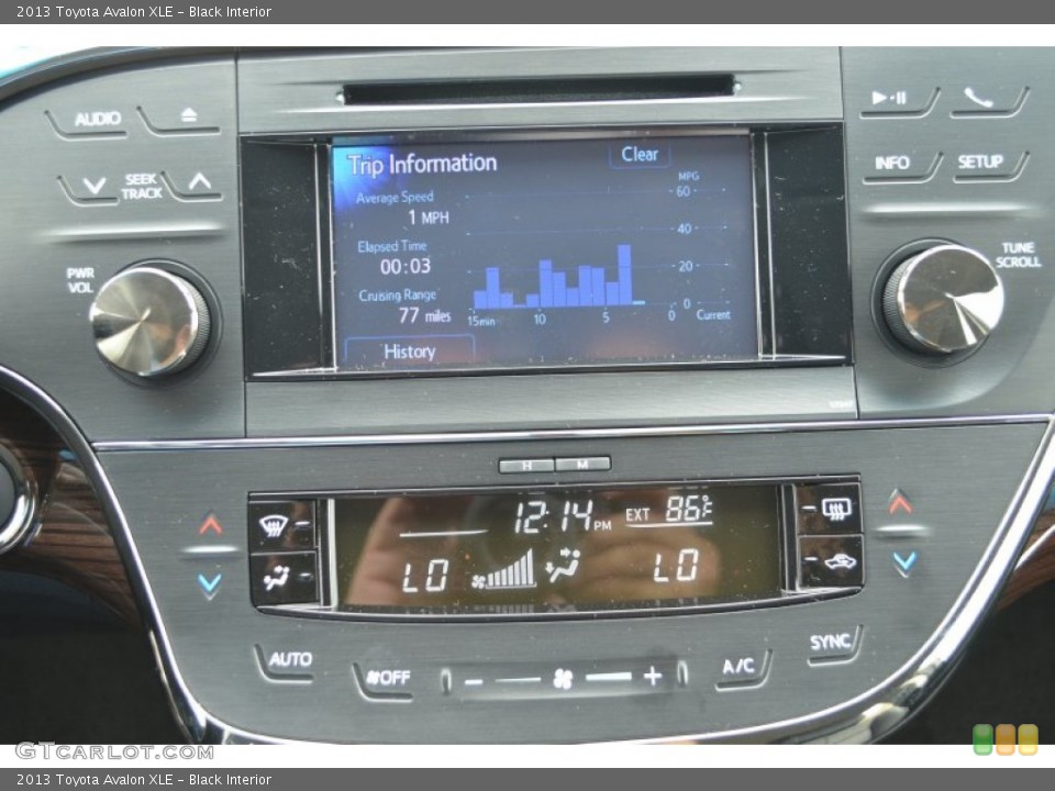 Black Interior Controls for the 2013 Toyota Avalon XLE #85073993