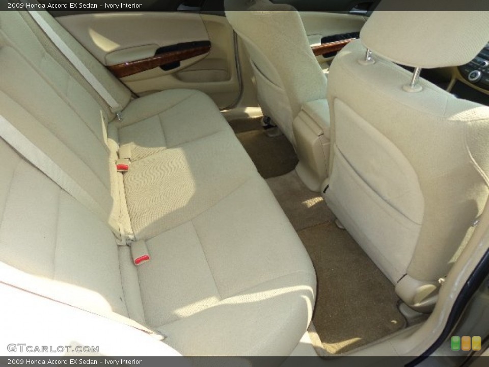 Ivory Interior Rear Seat for the 2009 Honda Accord EX Sedan #85074149