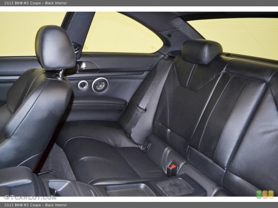 Black Interior Rear Seat for the 2013 BMW M3 Coupe #85074227